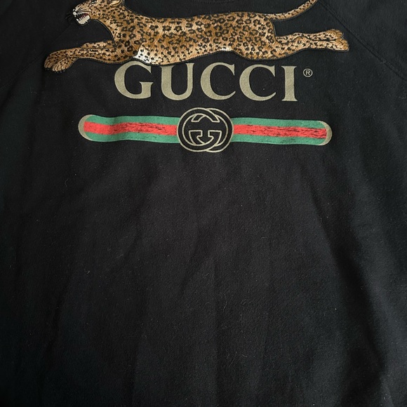 Gucci Black & Brown embroidered logo sweatshirt - Picture 3 of 8